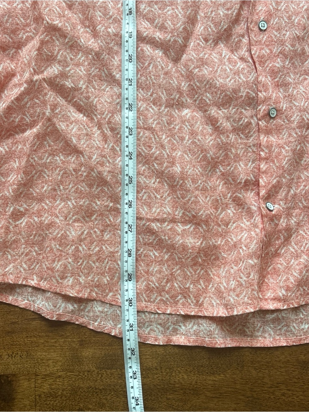 Peter Millar Coral Patterned Short-Sleeve Button-Down Shirt - Picture 7 of 10